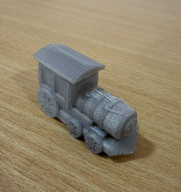 PLA printed train result