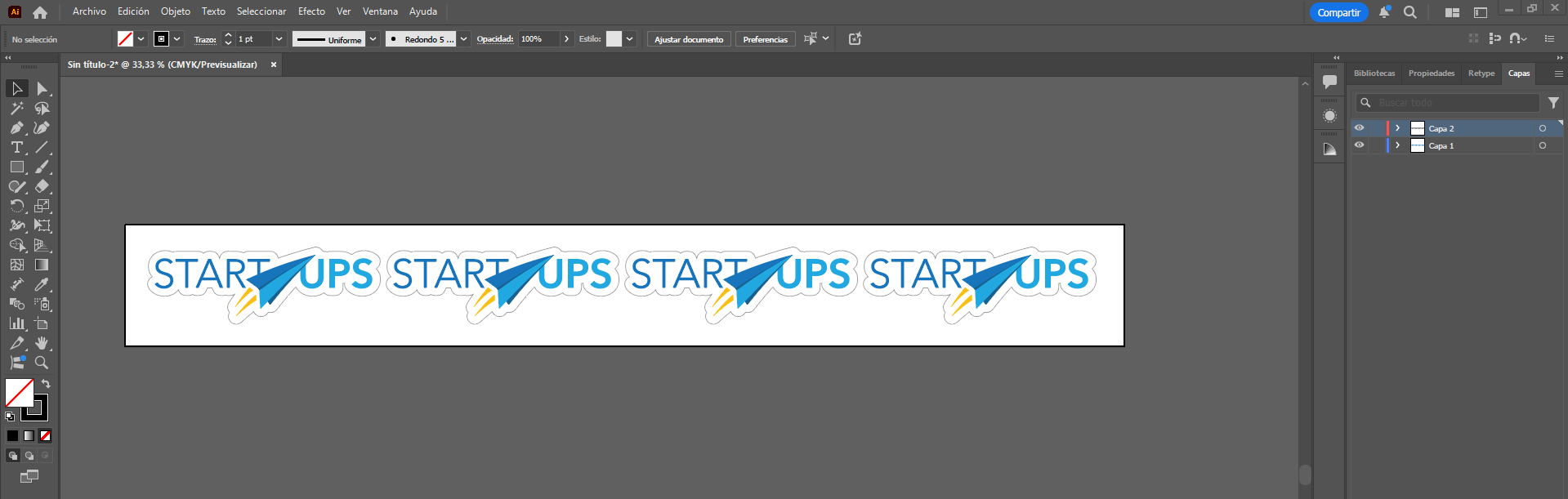 Illustrator design file for vinyl