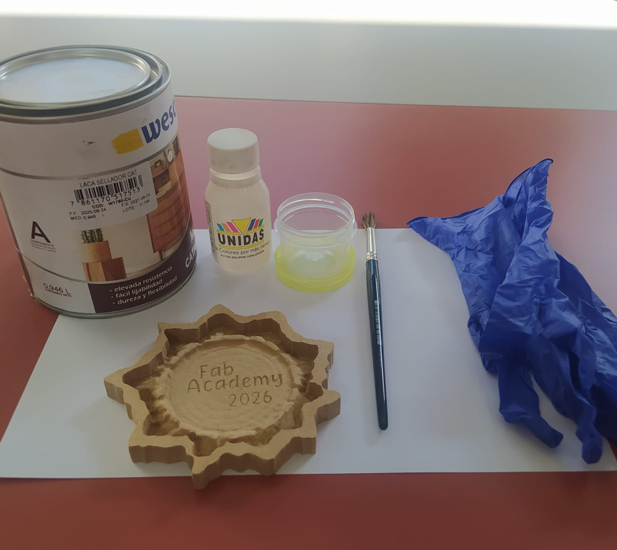 Materials used to seal the MDF counter-mold