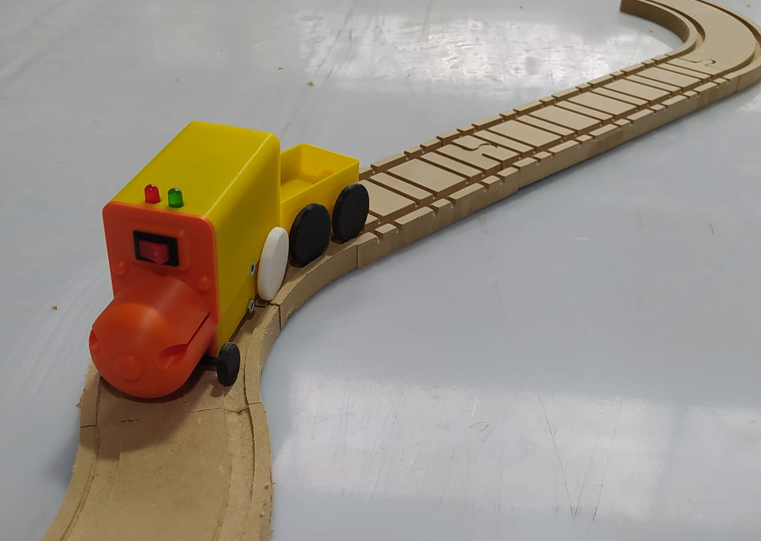 Mechanical integration of train wagon and rails