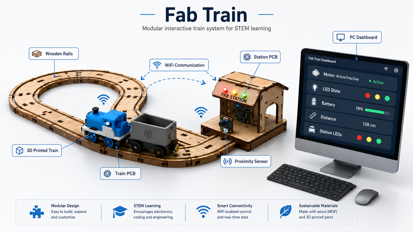 General concept of Fab Train final project