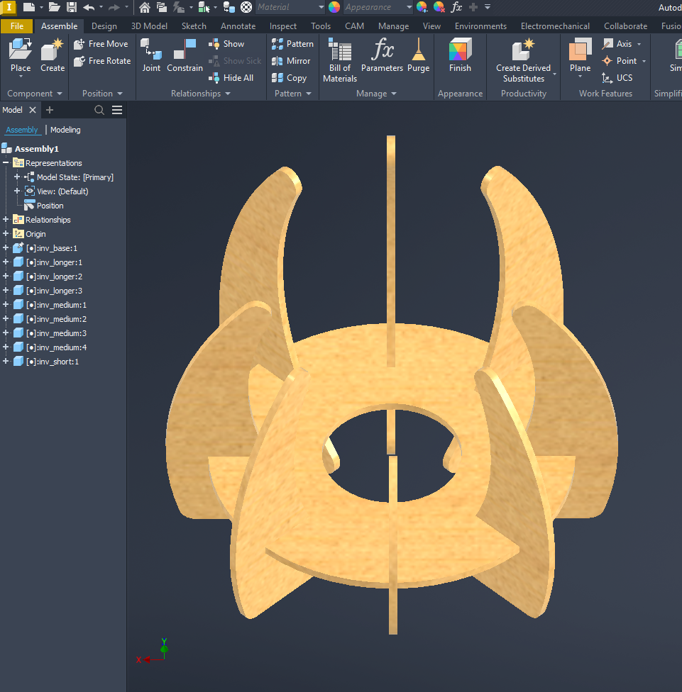 Digital assembly of the structure