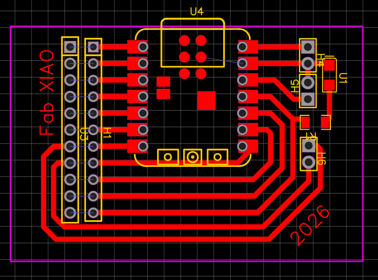 Routed PCB layout
