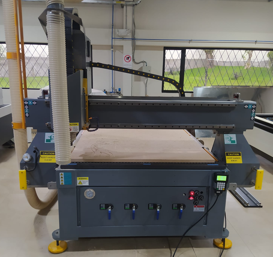 CNC machine in the laboratory