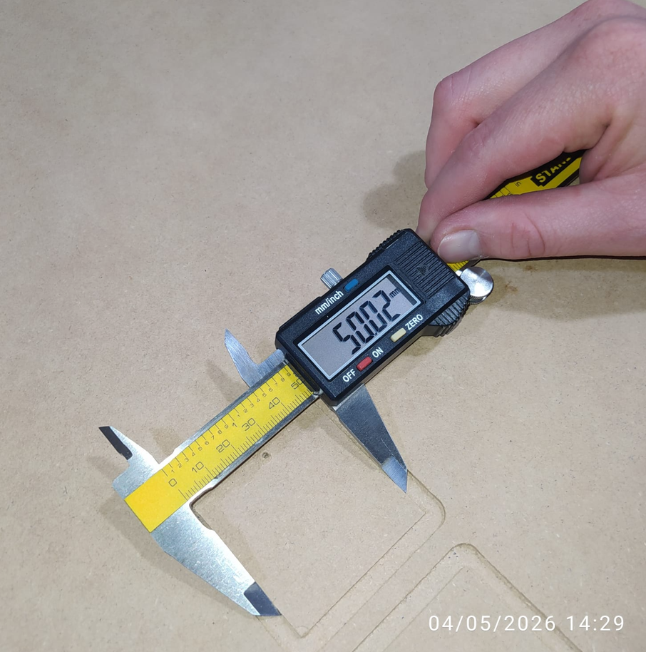Measuring CNC tolerance on X axis