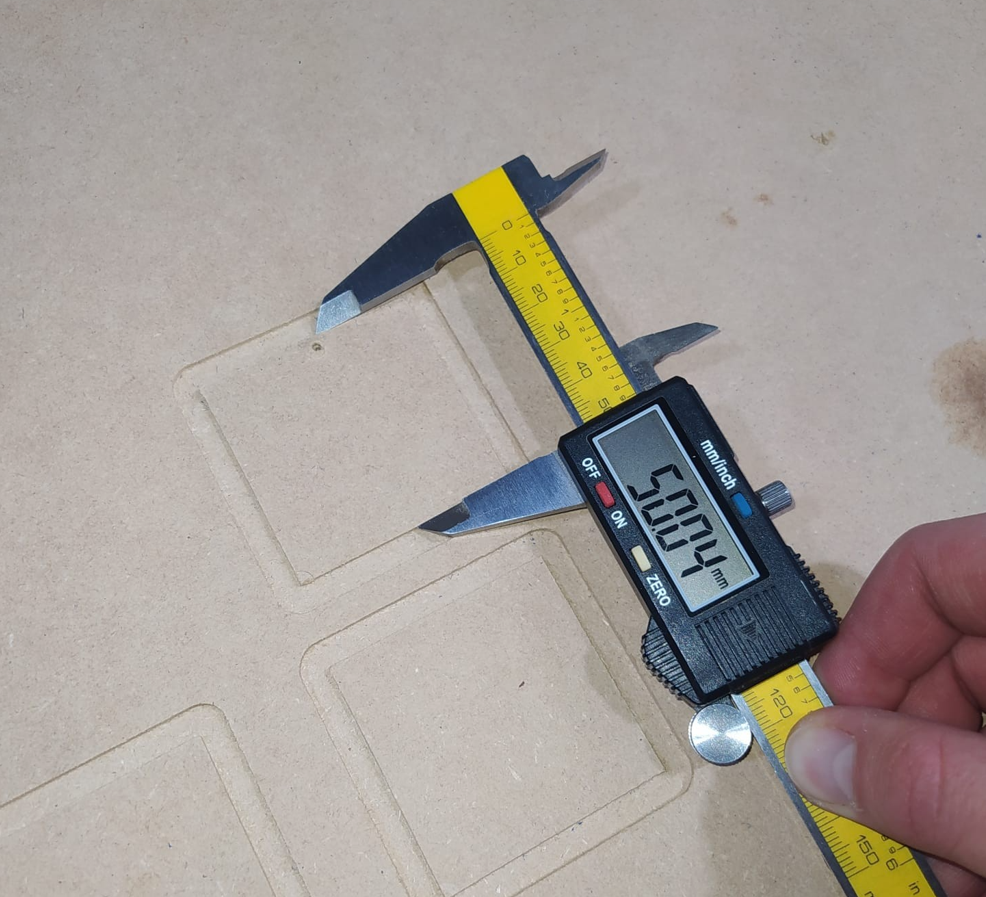 Measuring CNC tolerance on Y axis