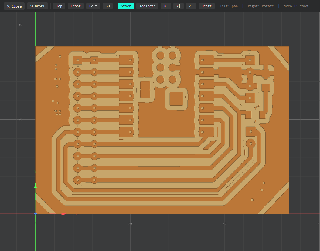 Static top simulation of PCB in Mods