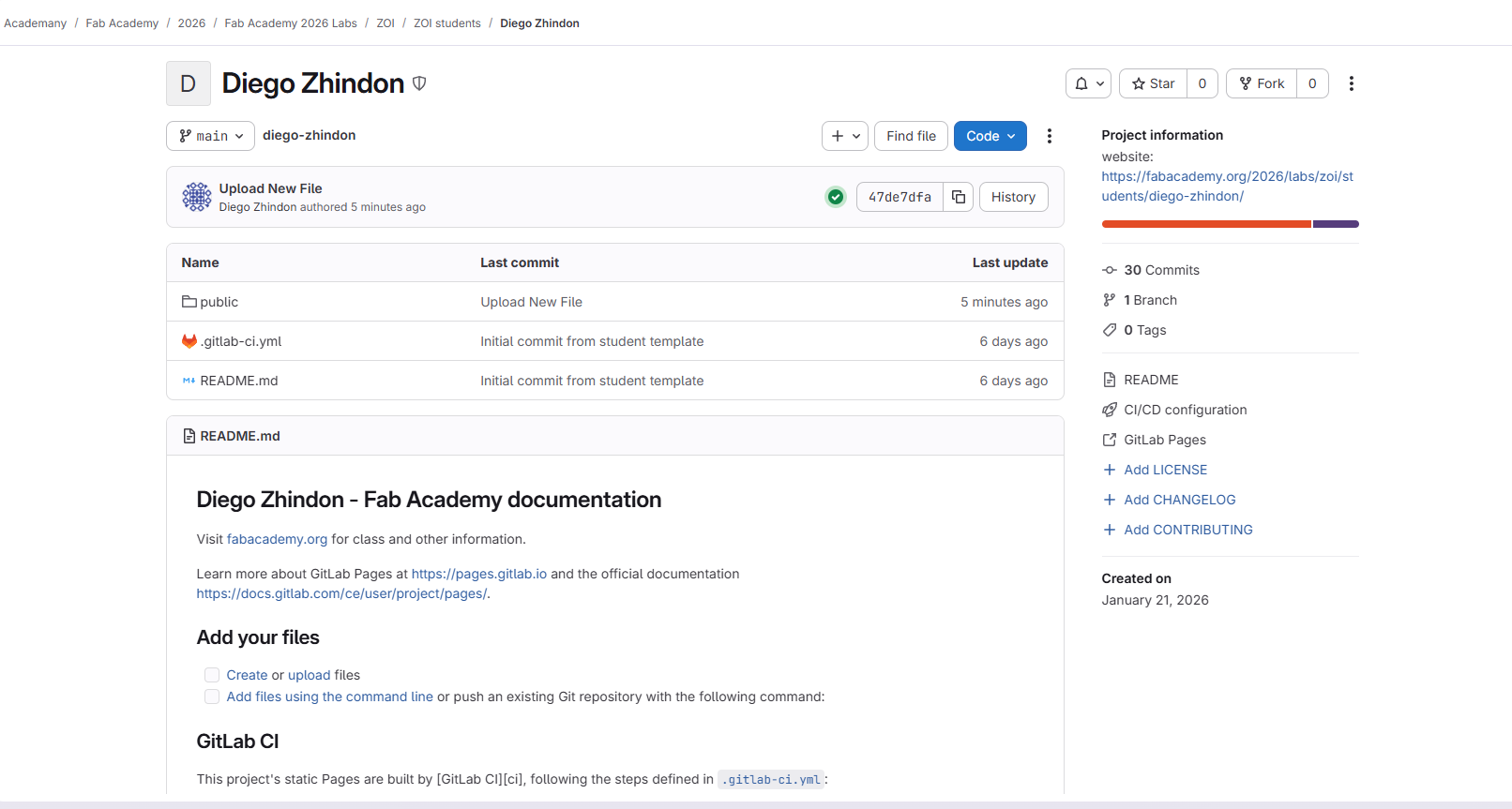 Website setup screenshot 3