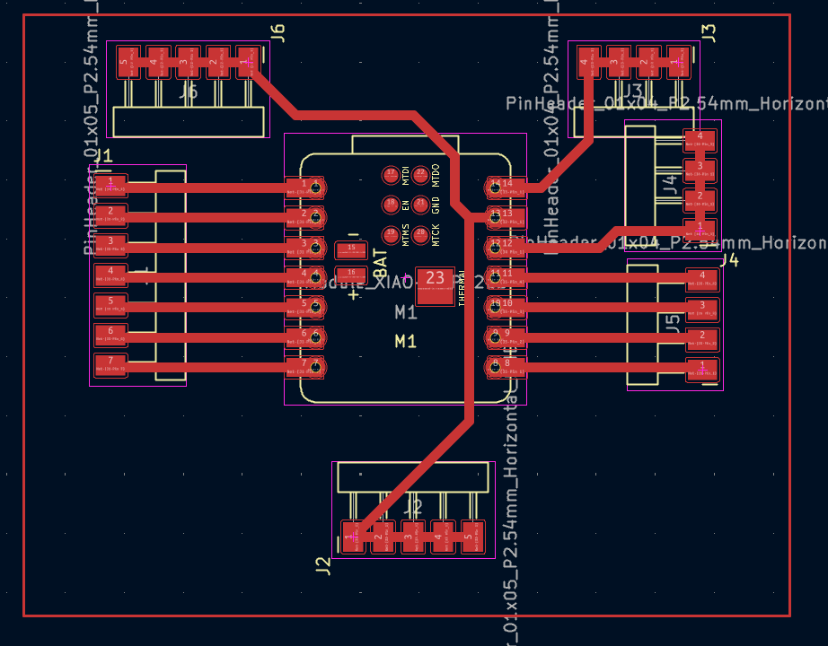 KiCad PCB layout for OrquiWall board