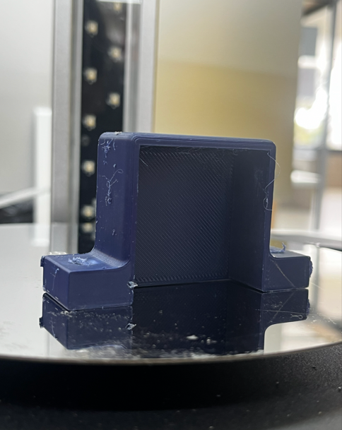 3D printed U bracket motor support front view