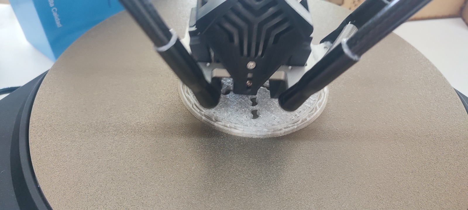 Transparent PLA orchid planter element printing