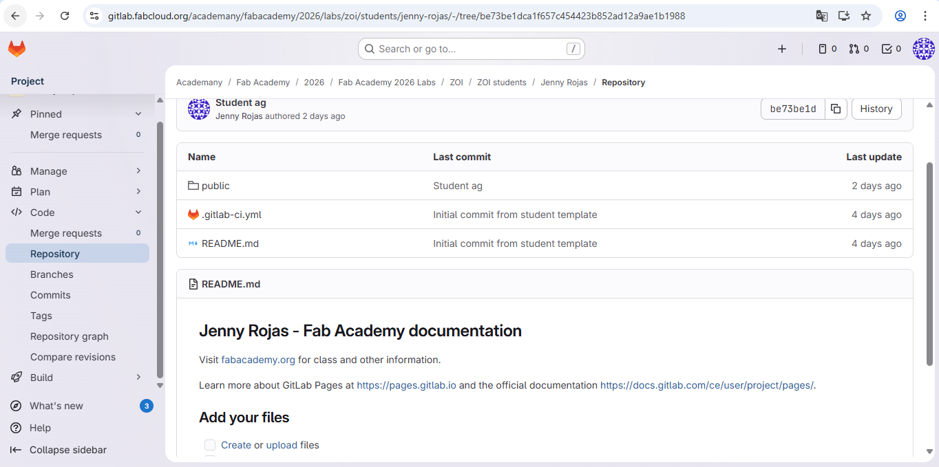 Website folder structure