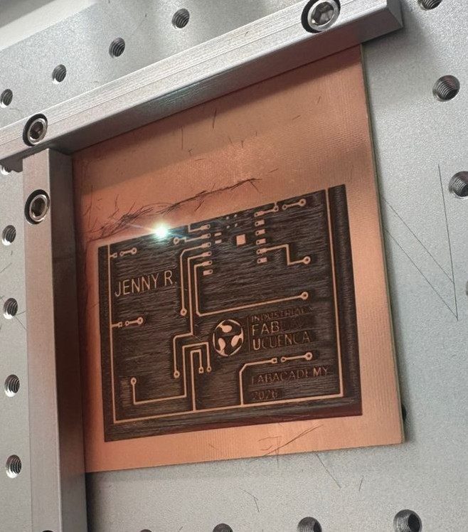 Fiber laser PCB characterization