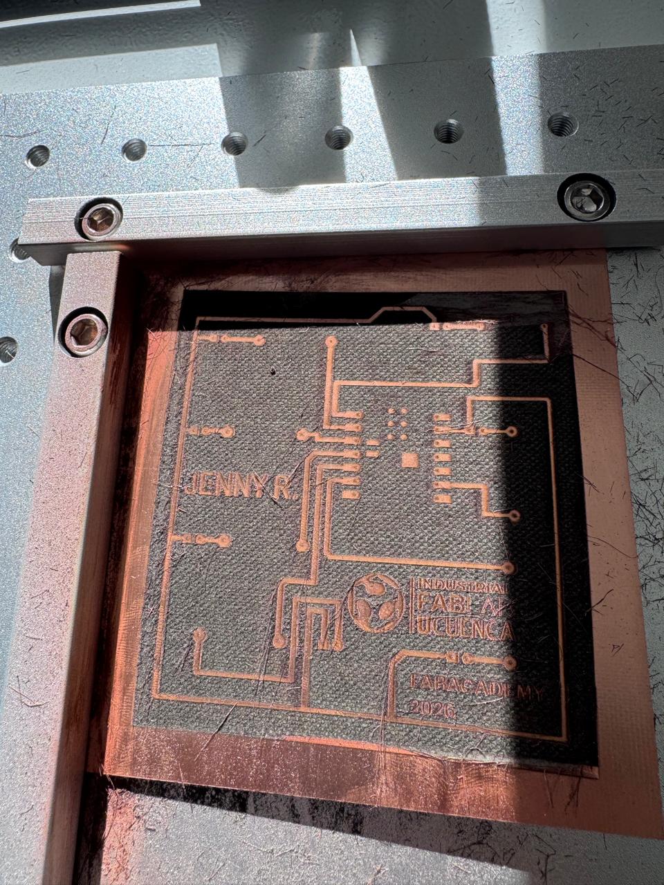 PCB laser engraving