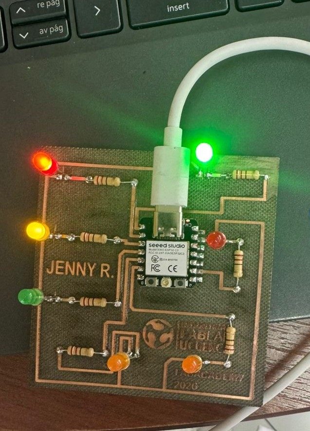 Functional validation of the LED roulette PCB