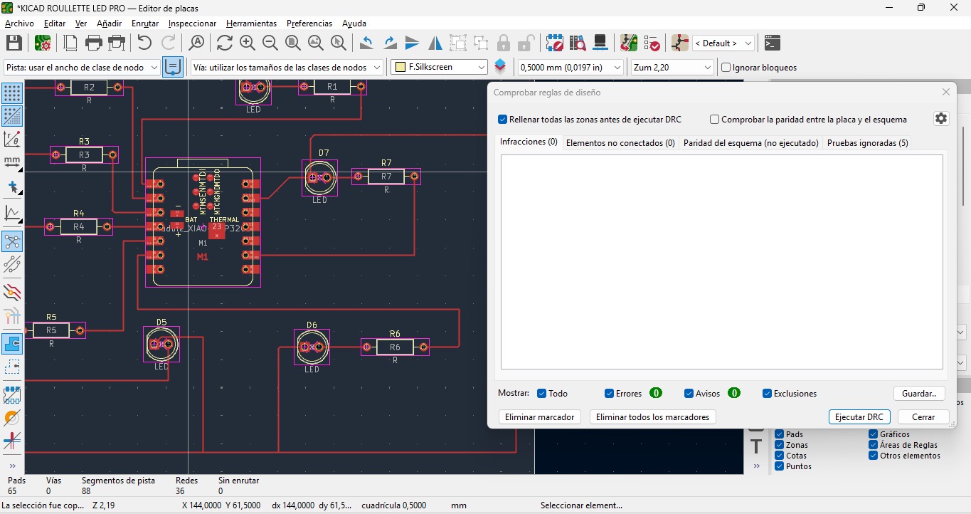 DRC verification in KiCad