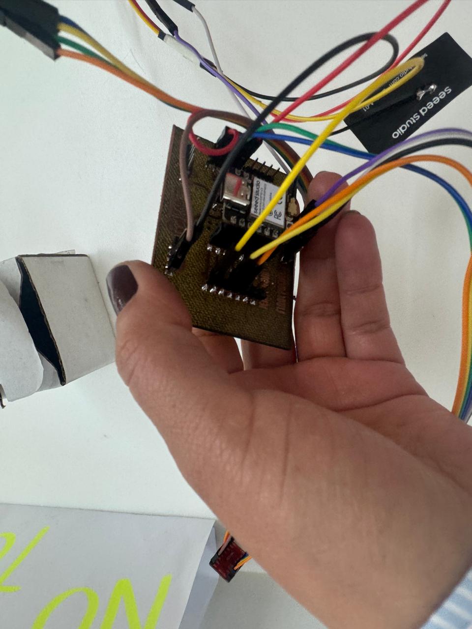Input board wired for sensor testing