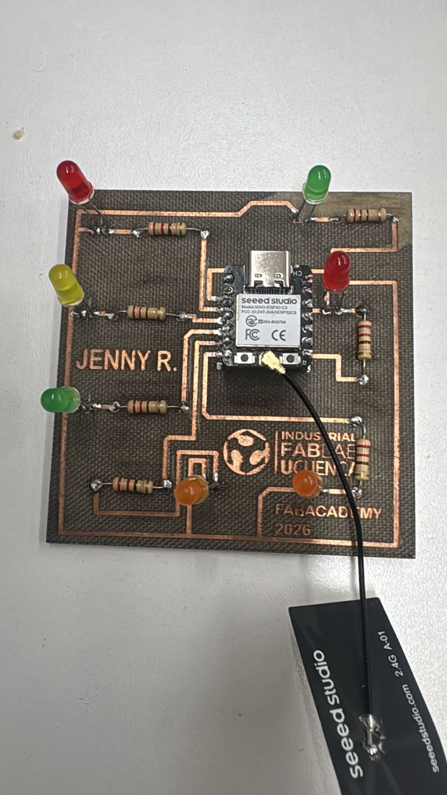XIAO ESP32-C6 board with antenna