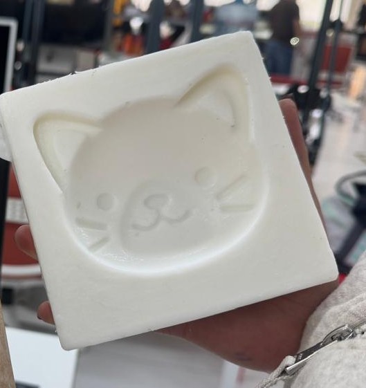 Silicone mold removed