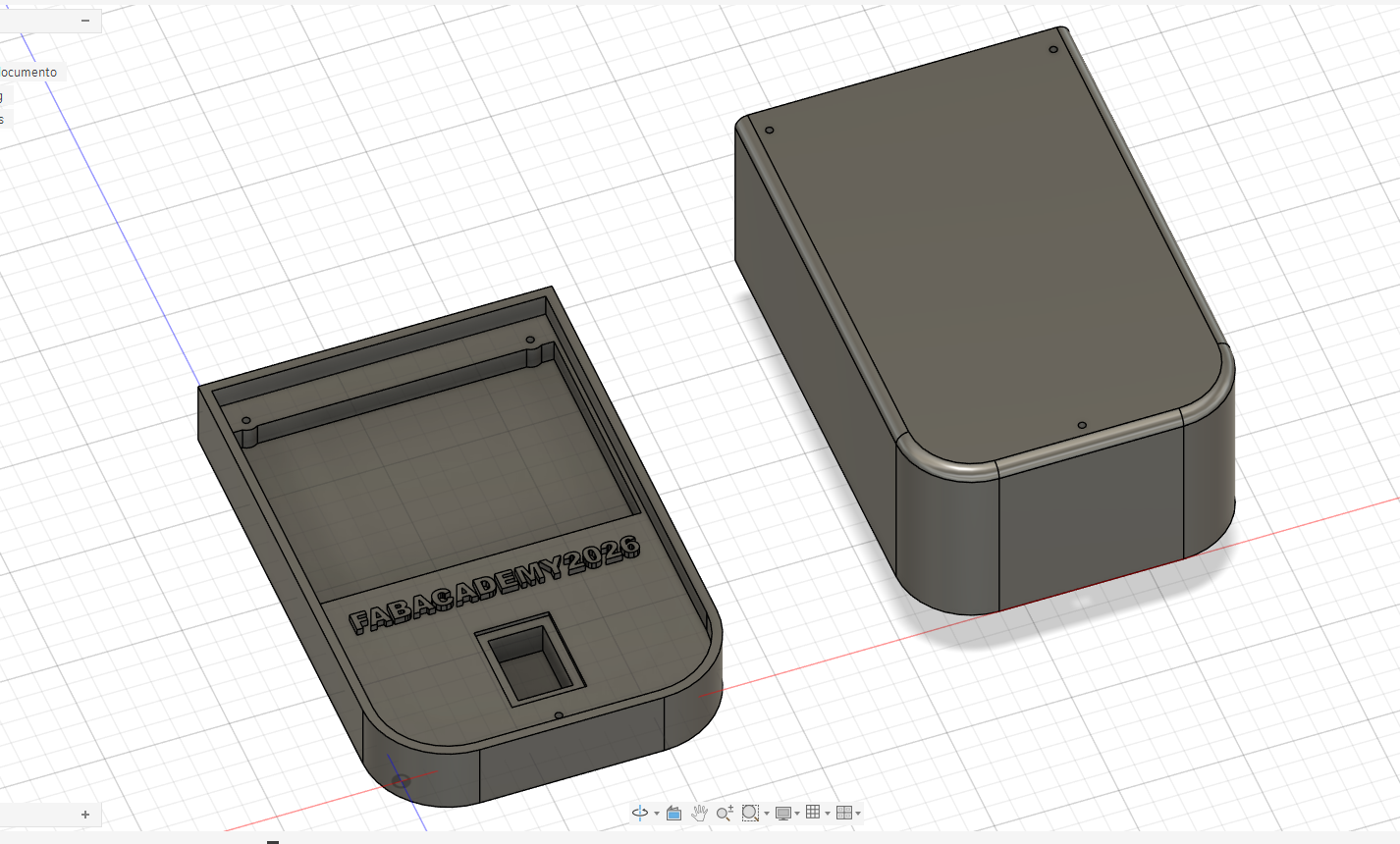 Final Fusion 360 case model for final project PCB integration