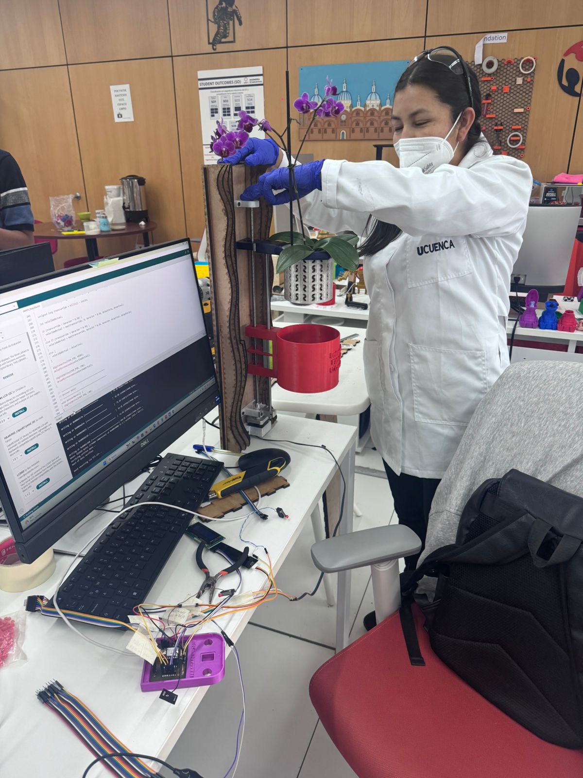 Final project context with the integrated case connected on the workbench
