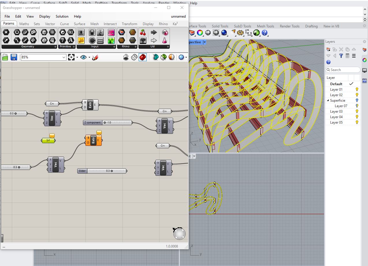 Material thickness parameter