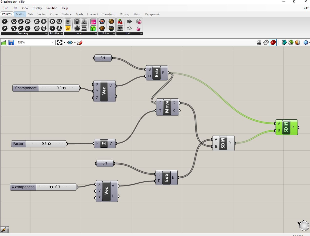 Final chair model ready for fabrication