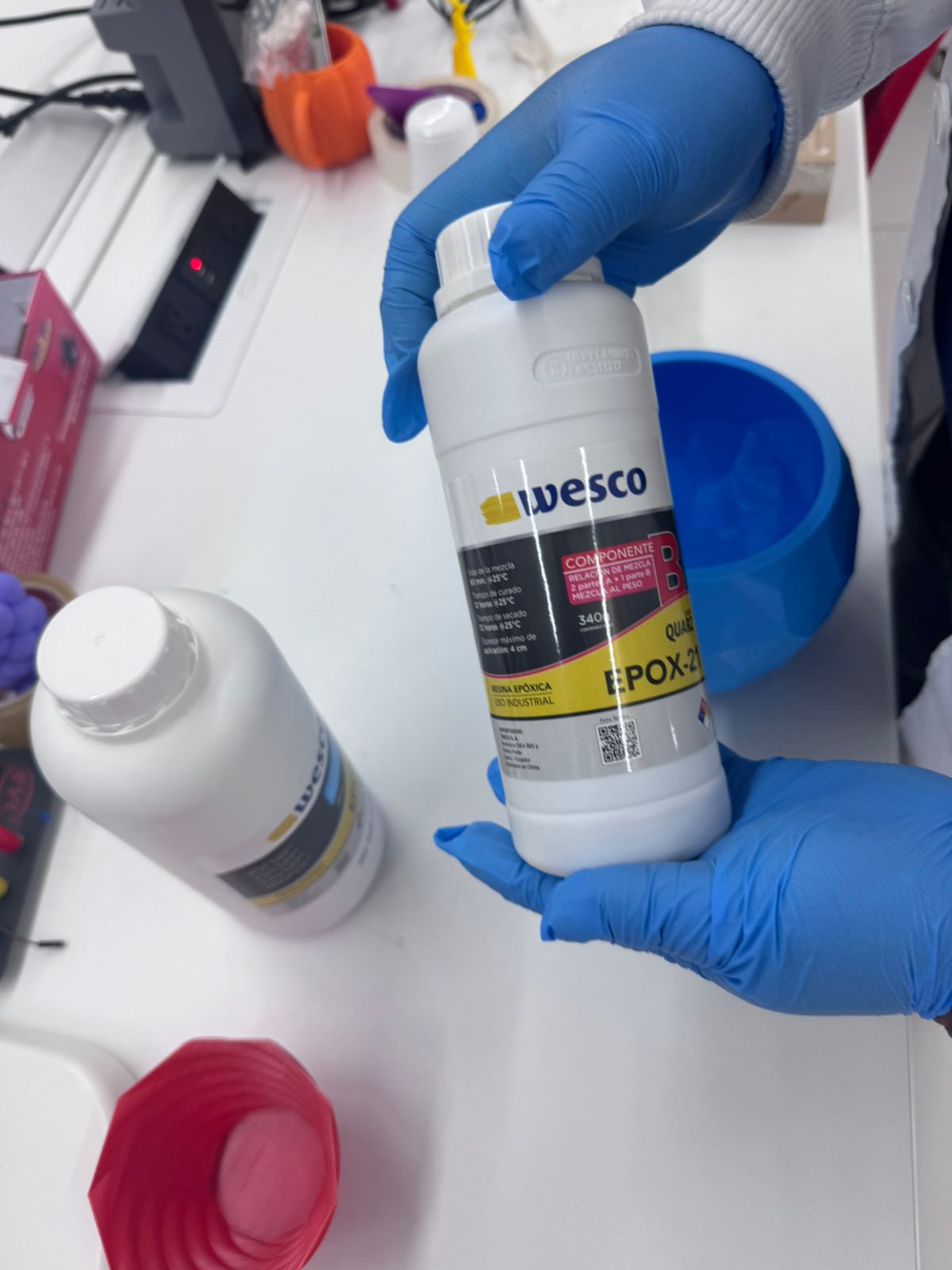 Wesco EPOX-21 epoxy resin component B label