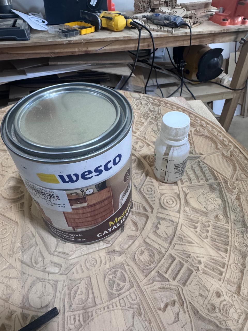 Sealer and catalyst used to prepare the CNC machined base