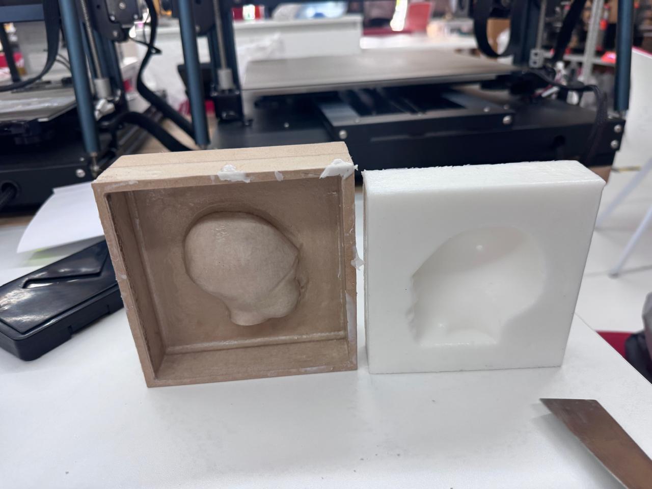 Final silicone mold result