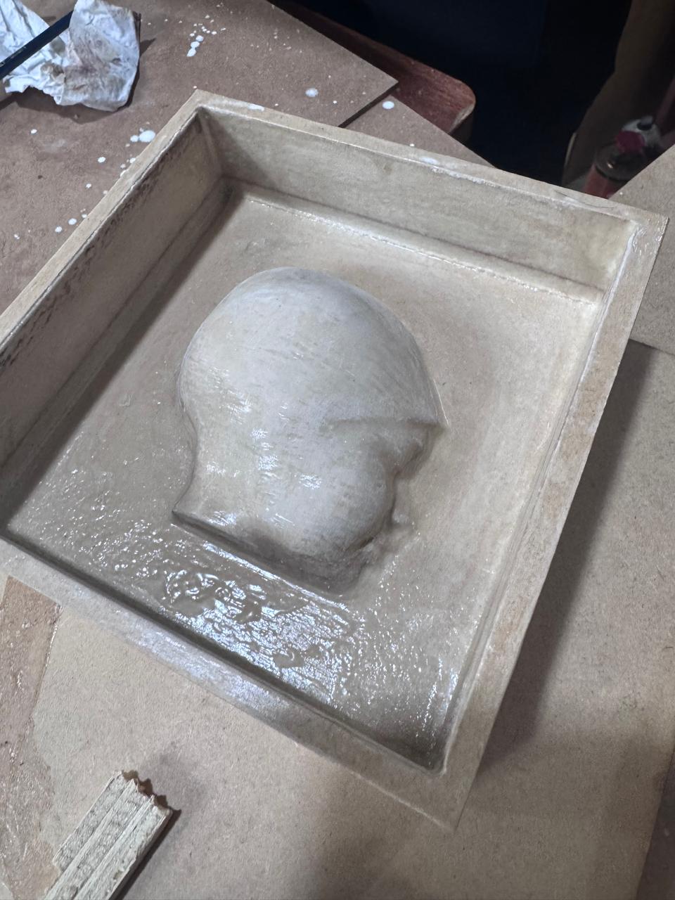 Trimming silicone mold edges