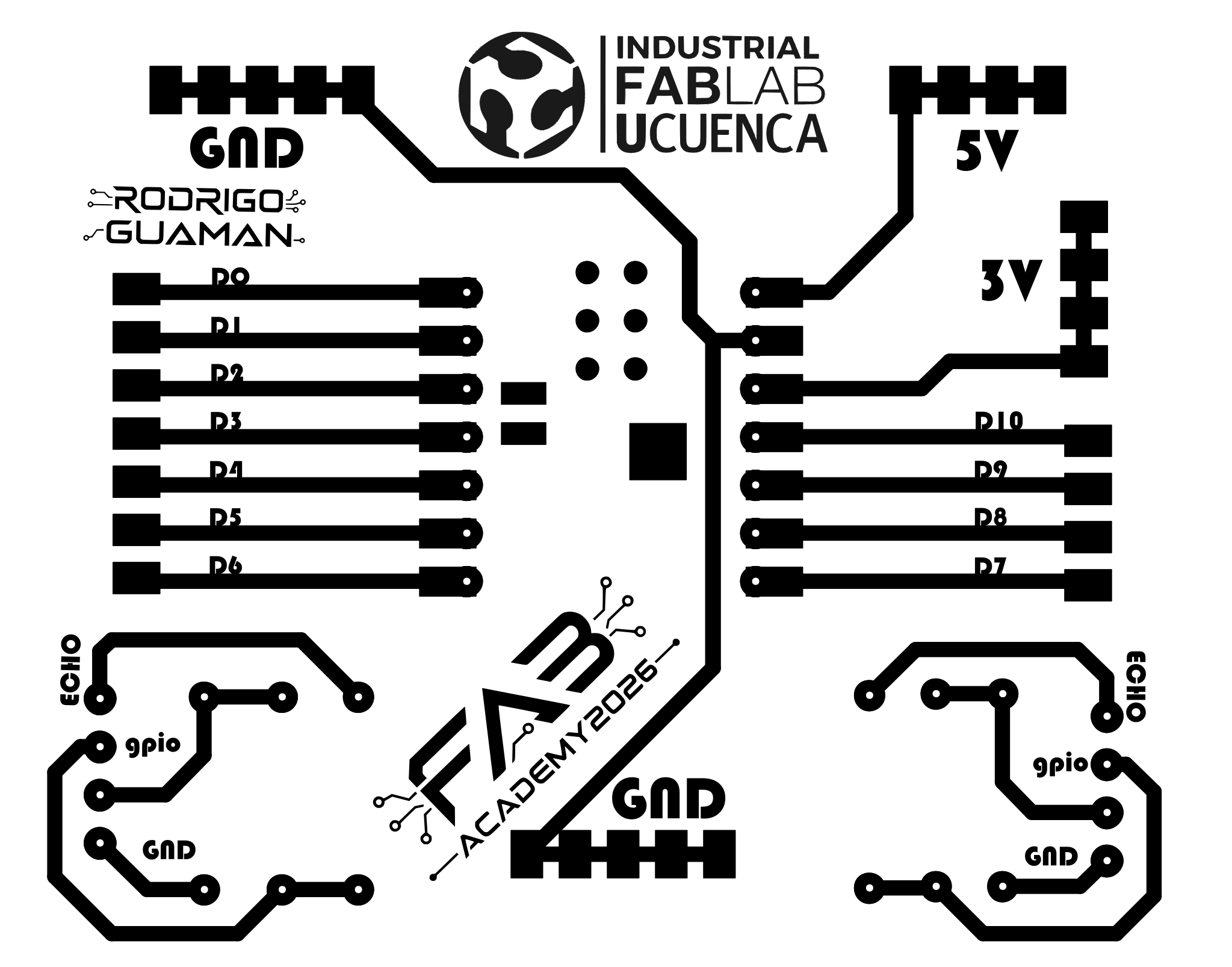 Generic PCB with voltage divider design