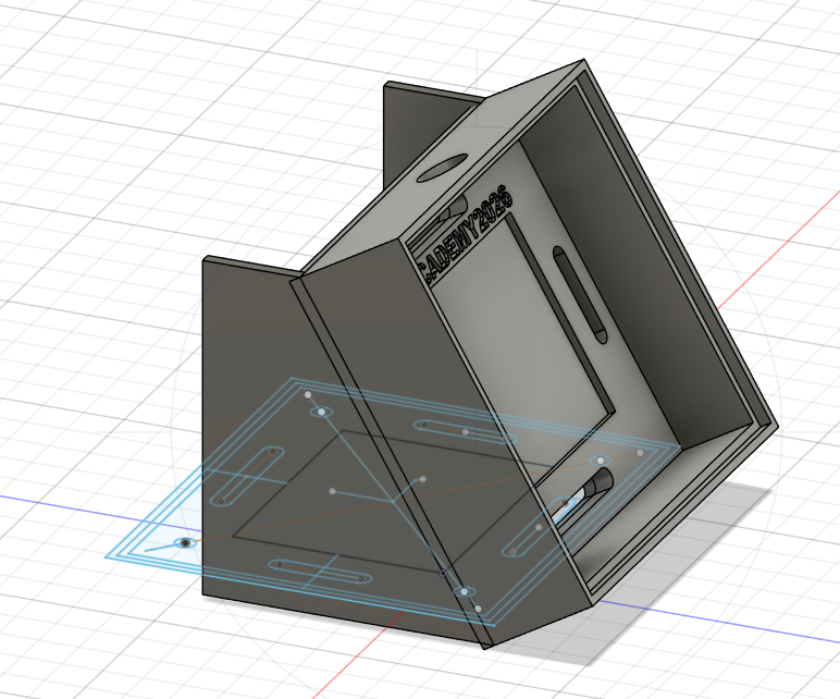 Fusion 360 angled case view
