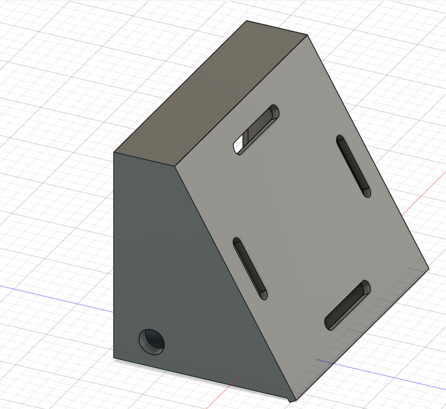 Fusion 360 final external view of the case