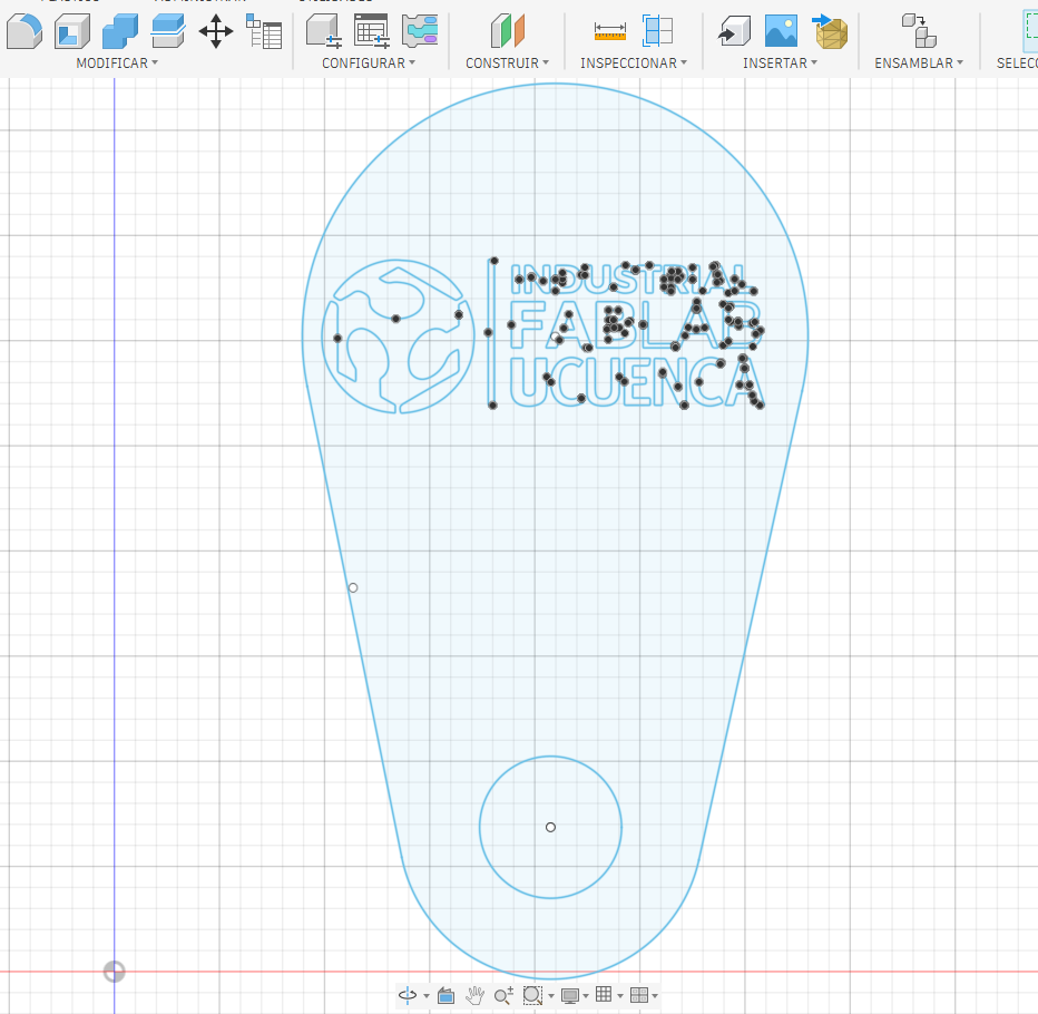 Fusion 360 sketch constraints and logo geometry