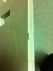 tab to be trimmed off