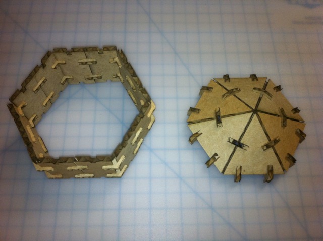 Assembly of initial shape 3