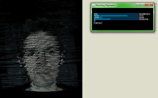 Video projector scan screen