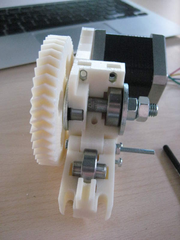Extruder mounted