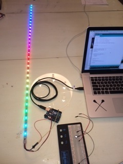 Strandtest with
              arduino