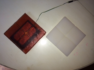 2 molds with board