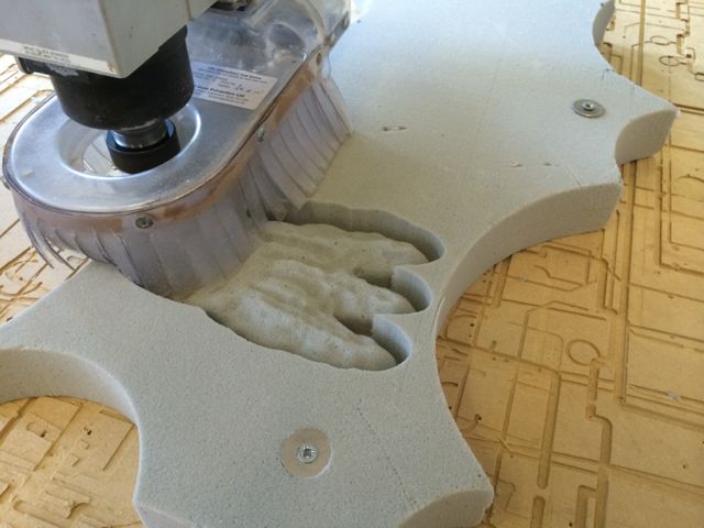 Milling foam foot
