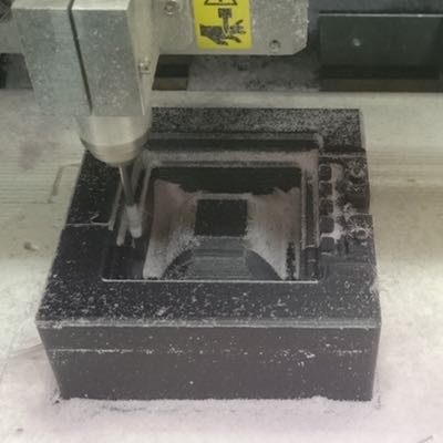 Mould being machined