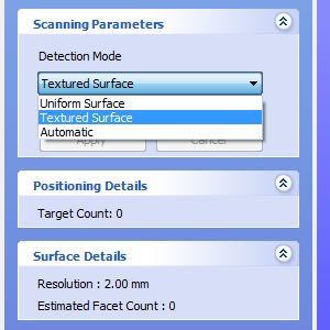 Surface Detection Mode Settings