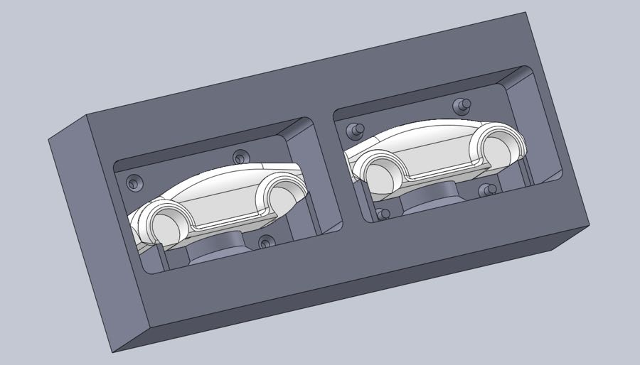 Mould assembly in Solidworks