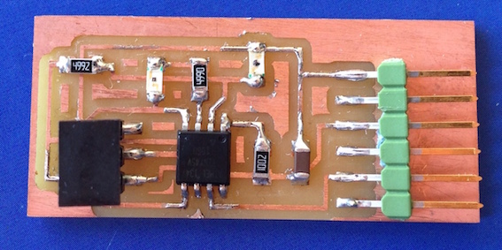 soldered
                                                          board